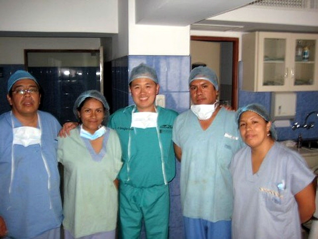 Sung Won, MD with clinical colleagues during a medical mission in Peru
